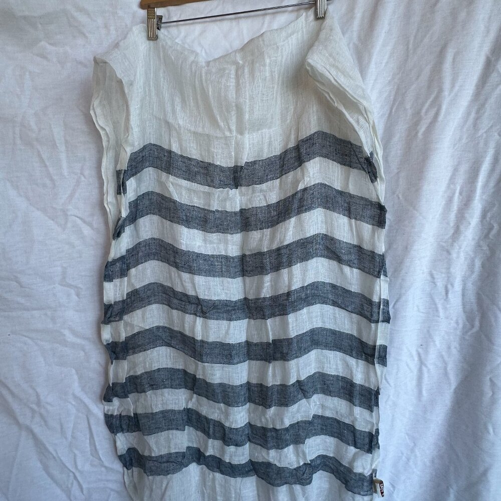 Stripe Linen Scarf